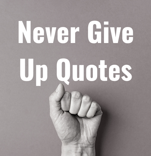 33 Never Give Up Quotes